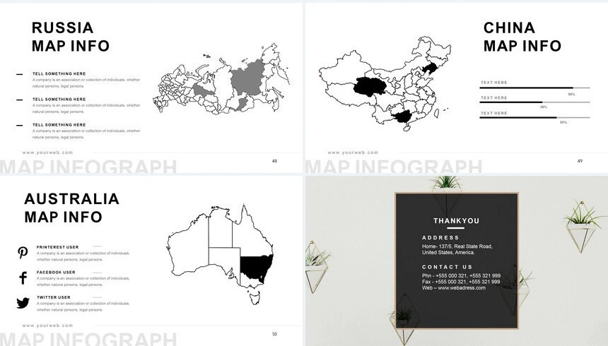 文艺淡雅欧美风通用PPT模板