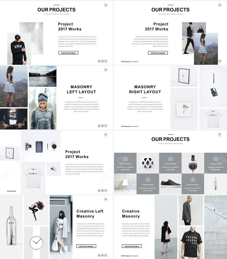 杂志风通用PPT模板