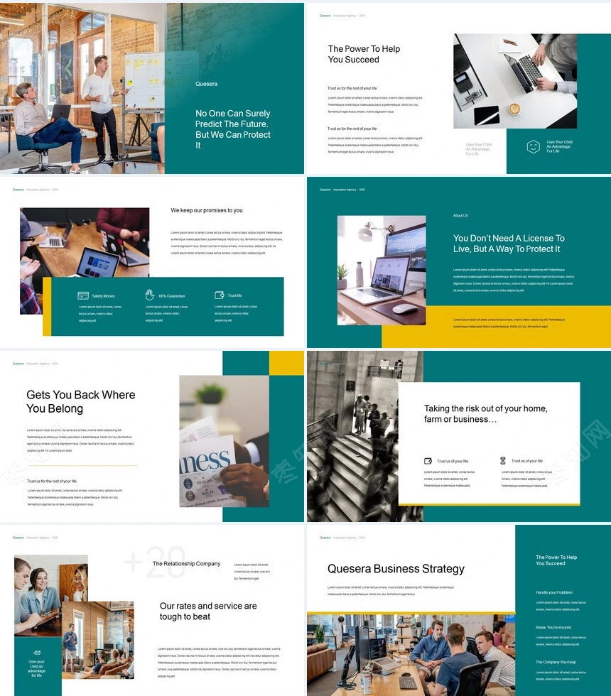 欧美商业计划书广告策划通用PPT模板