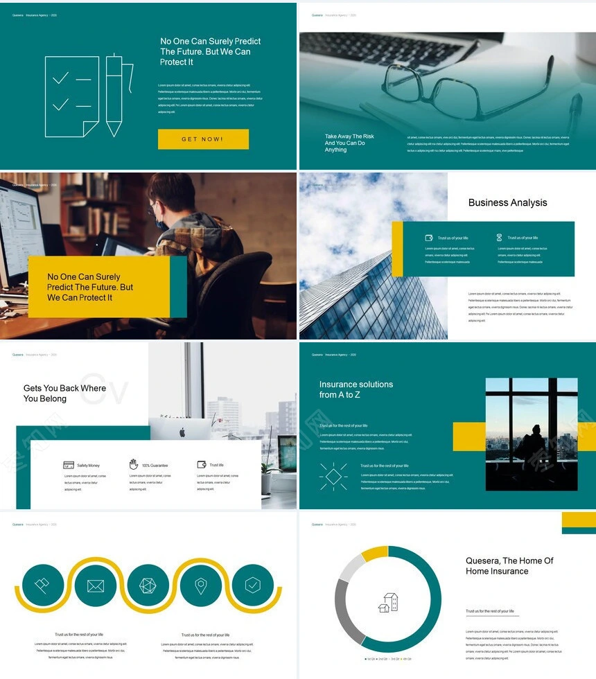 欧美商业计划书广告策划通用PPT模板