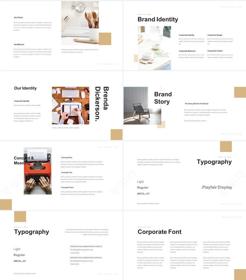 欧美商务瑜伽健身户外运动通用PPT模板PPT模板