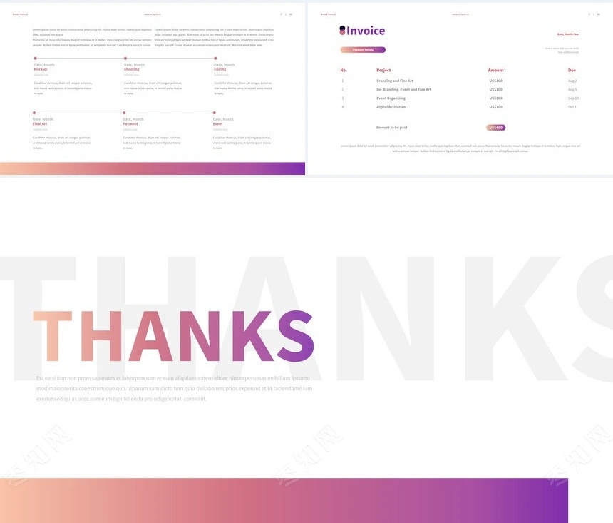 炫彩欧美通用PPT模板