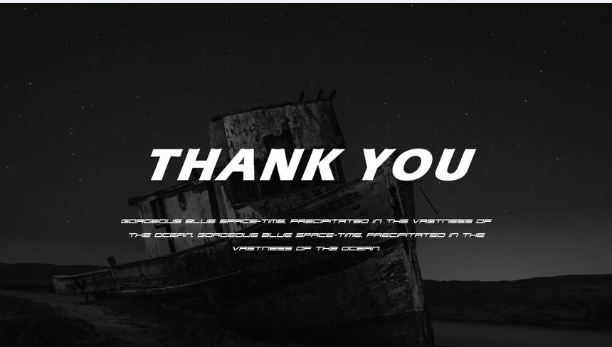 酷黑简约欧美商业计划书PPT通用模板