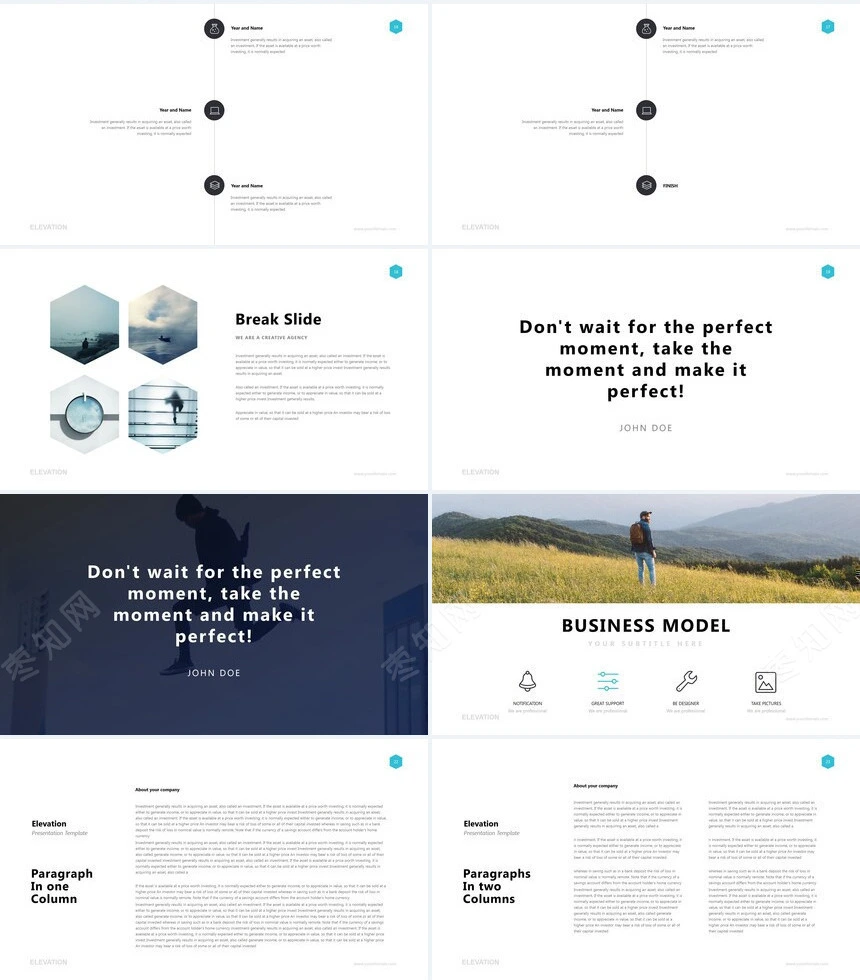 高端欧美广告策划摄影设计品牌宣传PPT模板