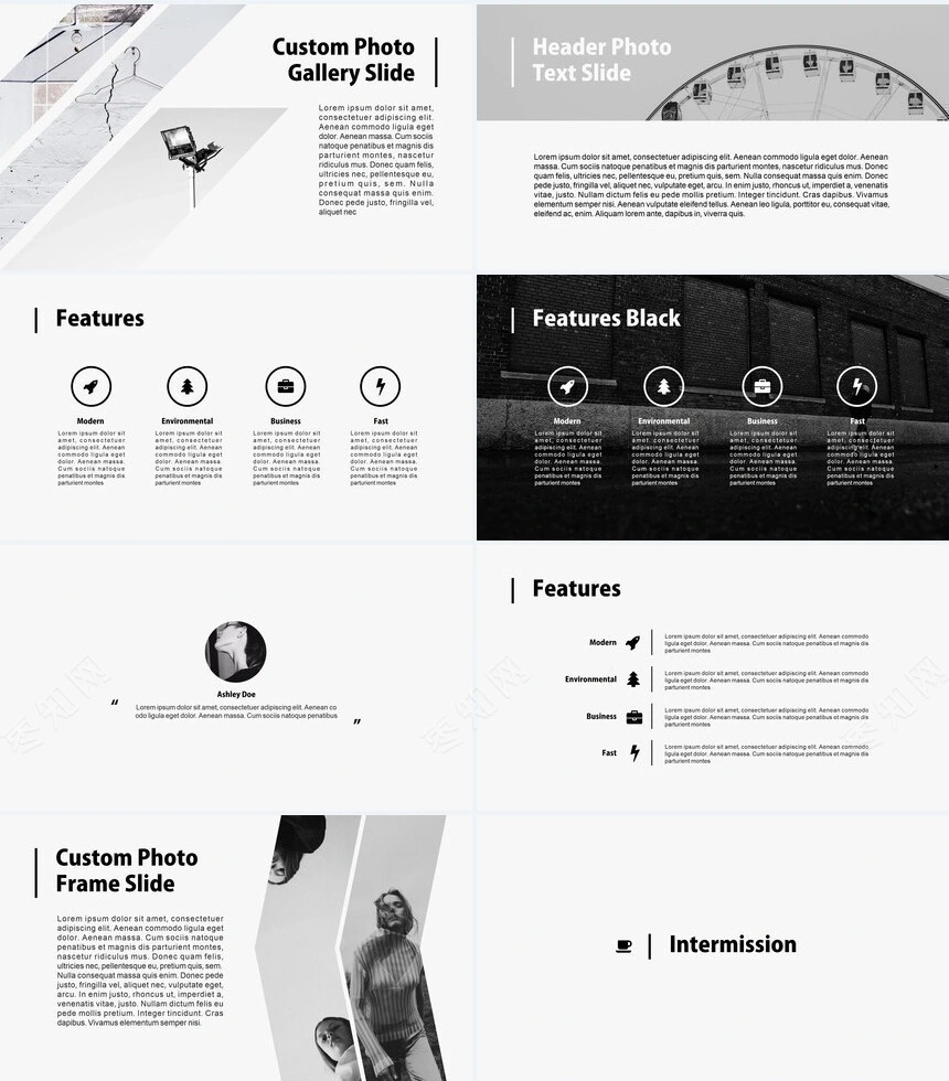 北欧杂志风轻奢家居设计策划PPT模板