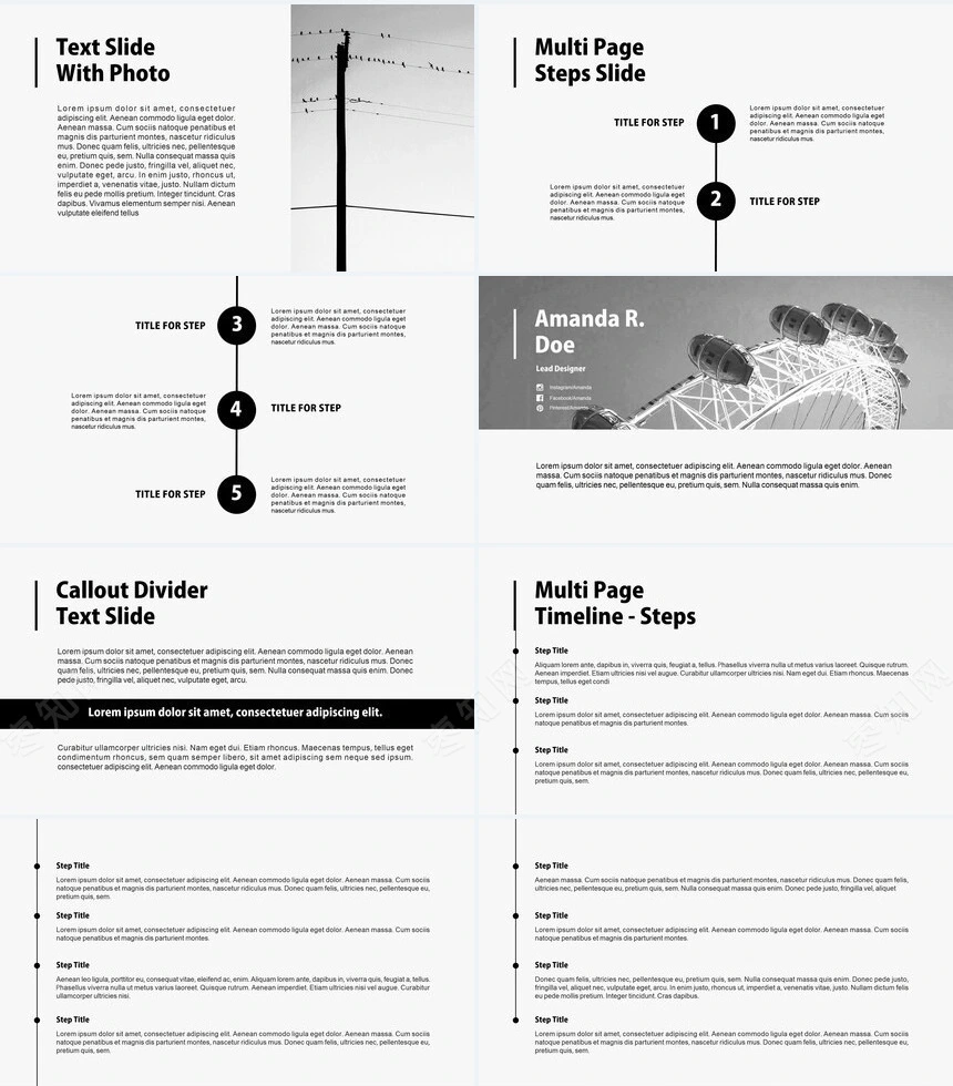 北欧杂志风轻奢家居设计策划PPT模板