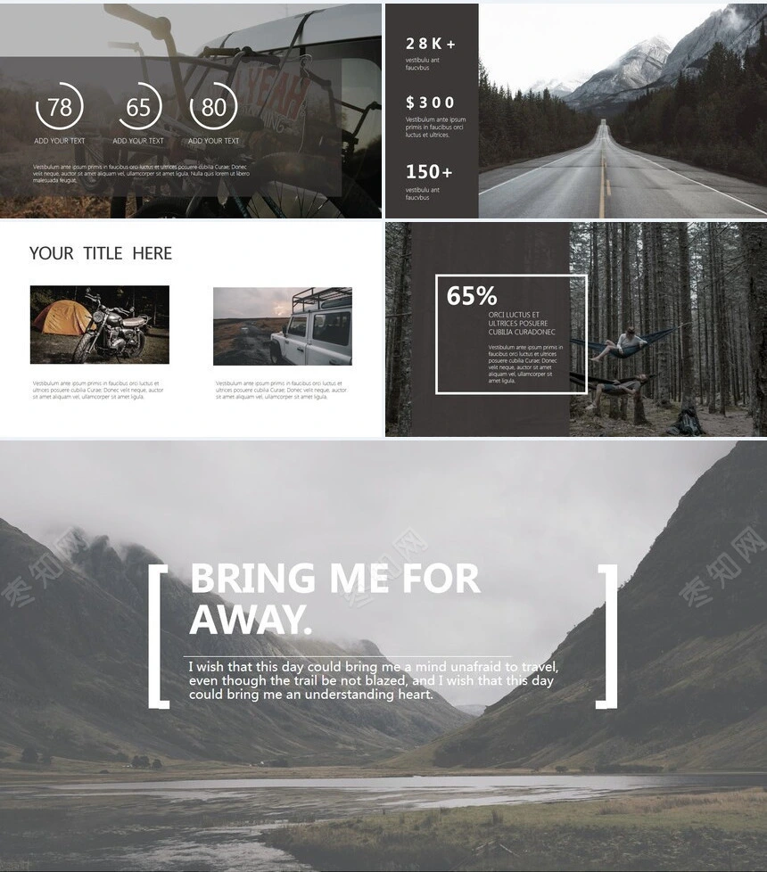 文艺北欧风高端品牌宣传通用PPT模板