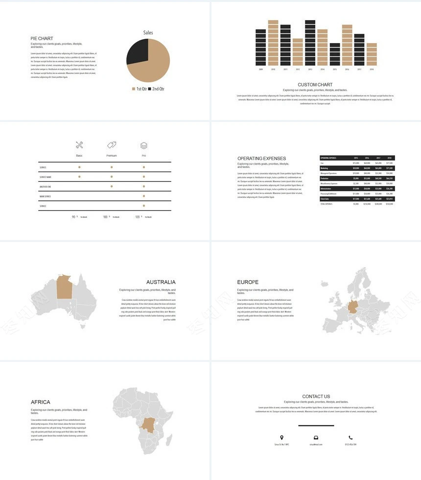 极简北欧装修设计广告策划建筑设计通用PPT模板