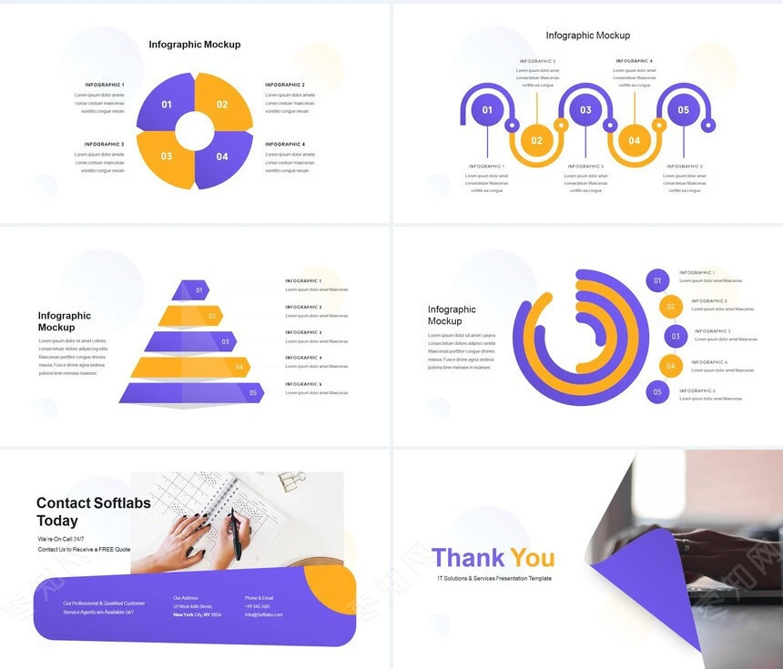 欧美商务风项目策划公司简介广告设计PPT模板