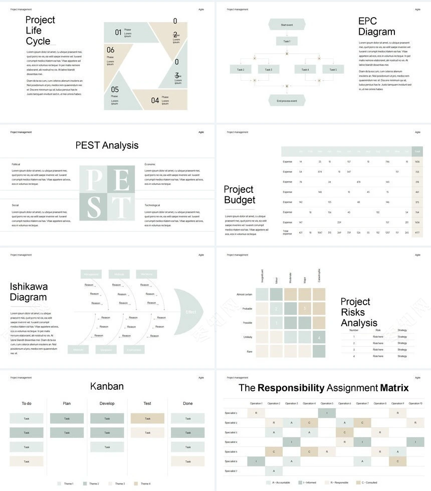 简约淡雅欧美风高端品牌宣传商业计划书项目策划PPT模板