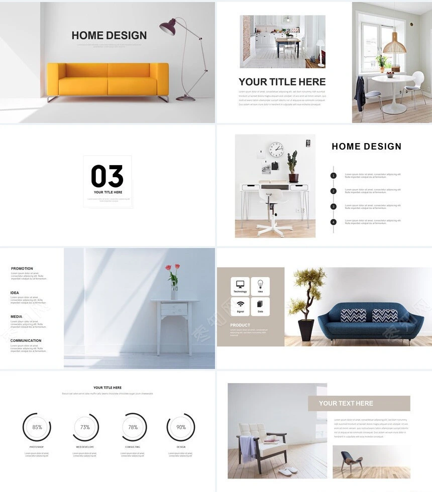 极简工作总结通用PPT模板