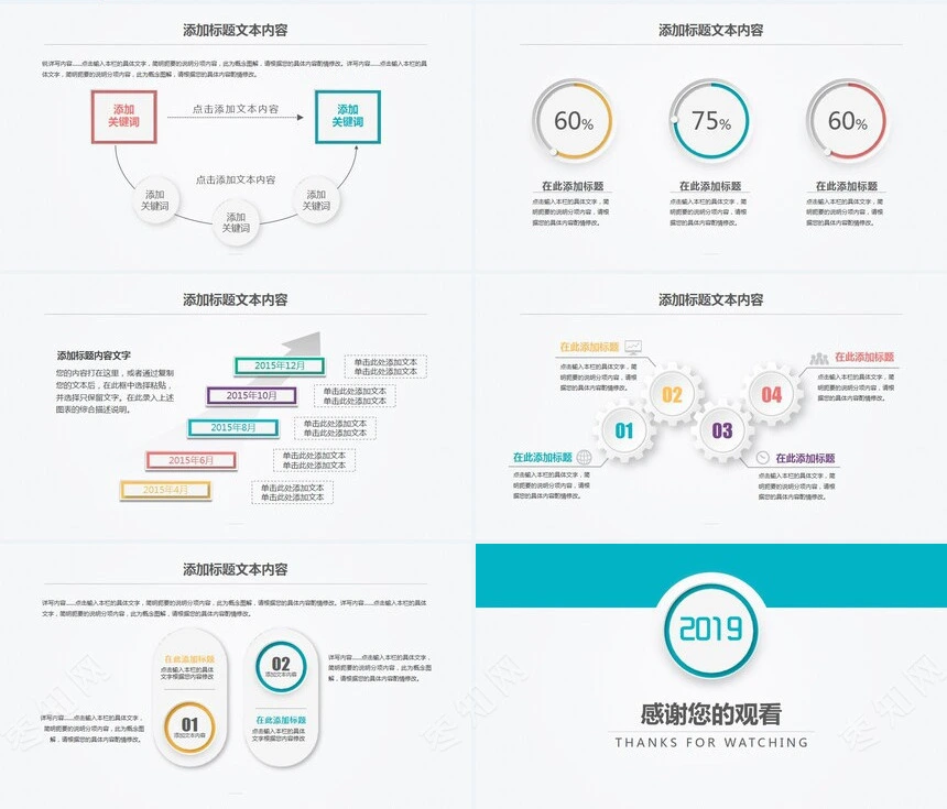 年终总结汇报PPT模板适用年终总结新年计划工作汇报述职报告项目策划