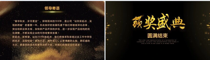 2023公司年终总结暨颁奖盛典PPT模板