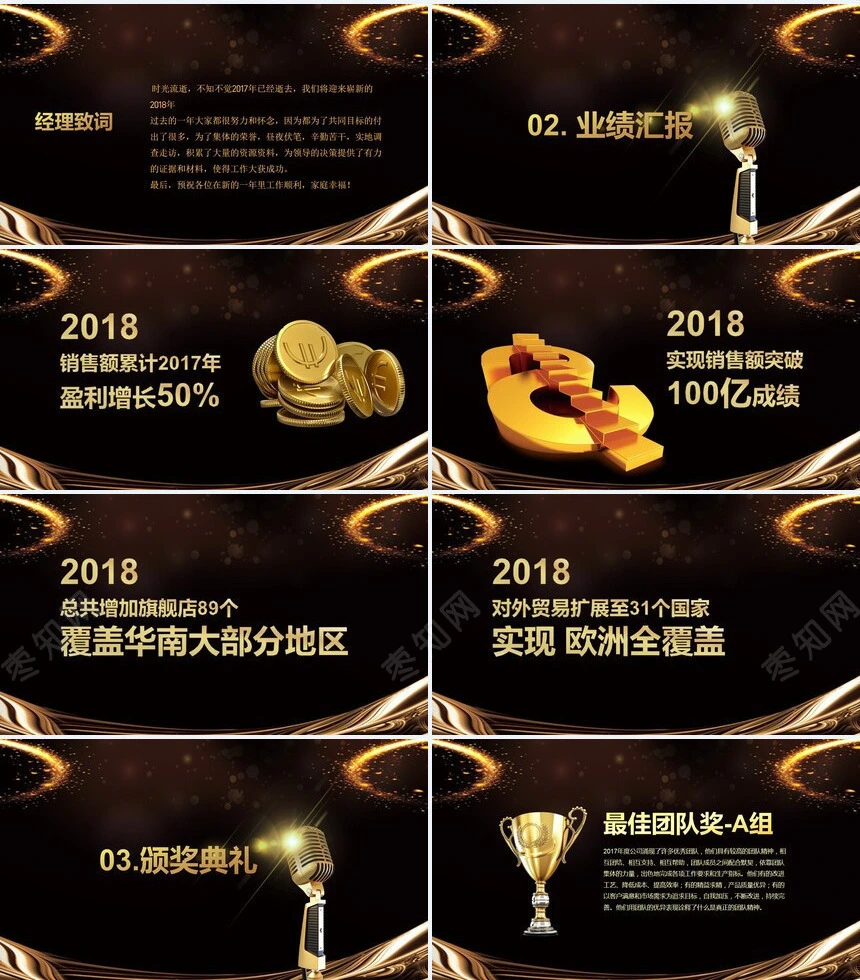 2023年终盛典暨年度颁奖典礼PPT模板