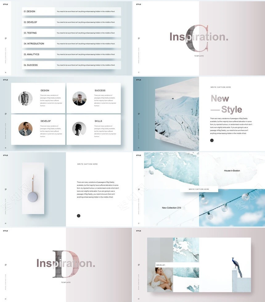 创新悬浮欧美时尚风电子产品简介通用PPT模板