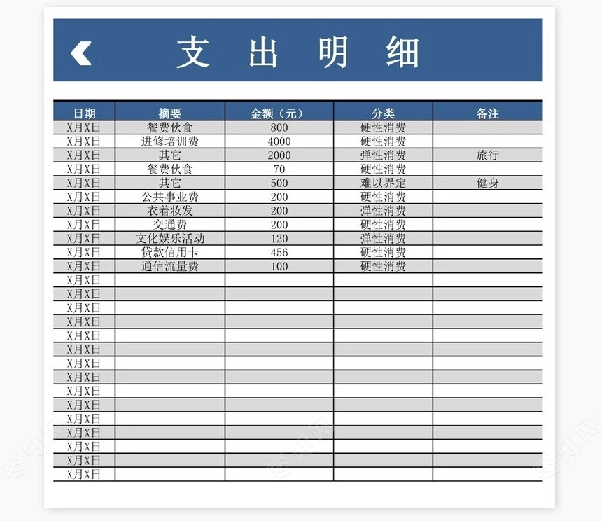个人收支管理系统