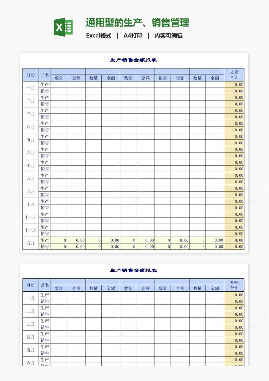 通用型的生产、销售管理