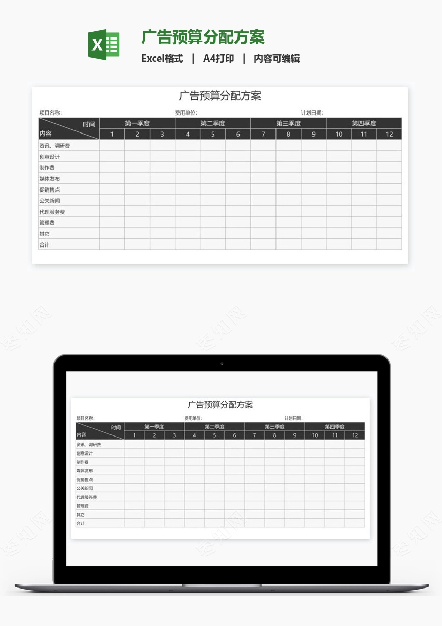 广告预算分配方案