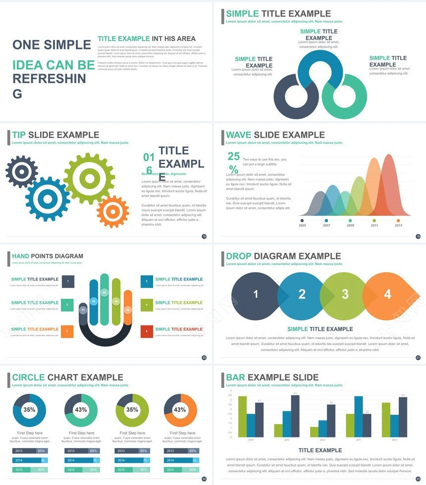 20款头脑风暴思维导图商务模板