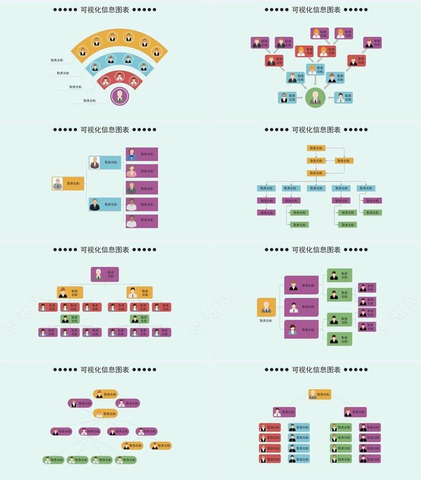 23款流程思维导图PPT图表合集可视化实用图表