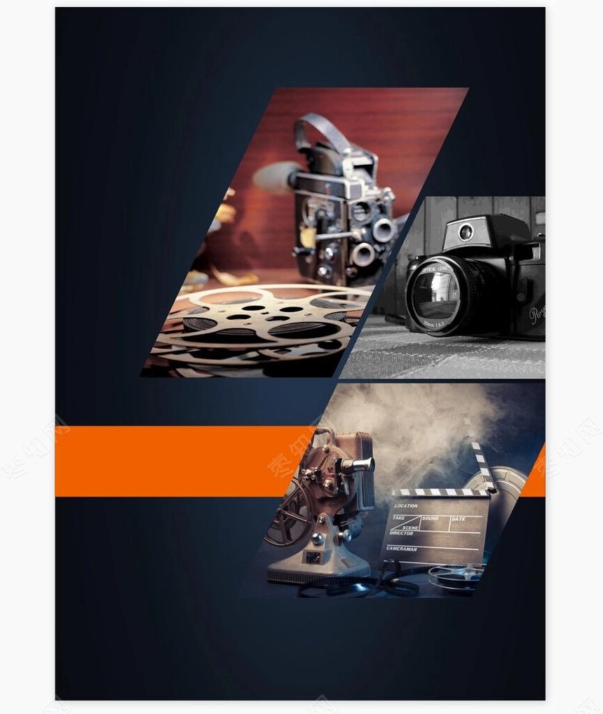 影视传媒画册Word模板摄像机电子产品画册Word模板